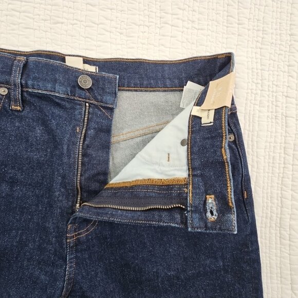 Madewell '90s Straight Jeans Men's 31x31 Dark NEW Straight Leg Relaxed Stretch - Picture 16 of 16